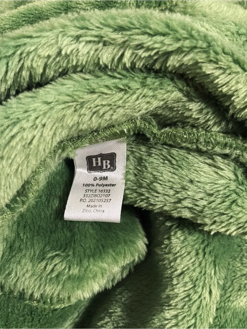 Green Dino Hooded Robe 0-9mo